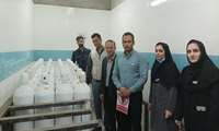 بازدید مسئول امور عمومی و دیگر مسئولین از محل دپوی کپسول‌های اکسیژن بیمارستان کودکان اکباتان 
